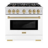 Autograph Edition 36 in. 5.2 cu. ft. Select Dual Fuel Range with 6 Burner Gas Cooktop and Electric Convection Oven - (HDRSZWM36CB) -