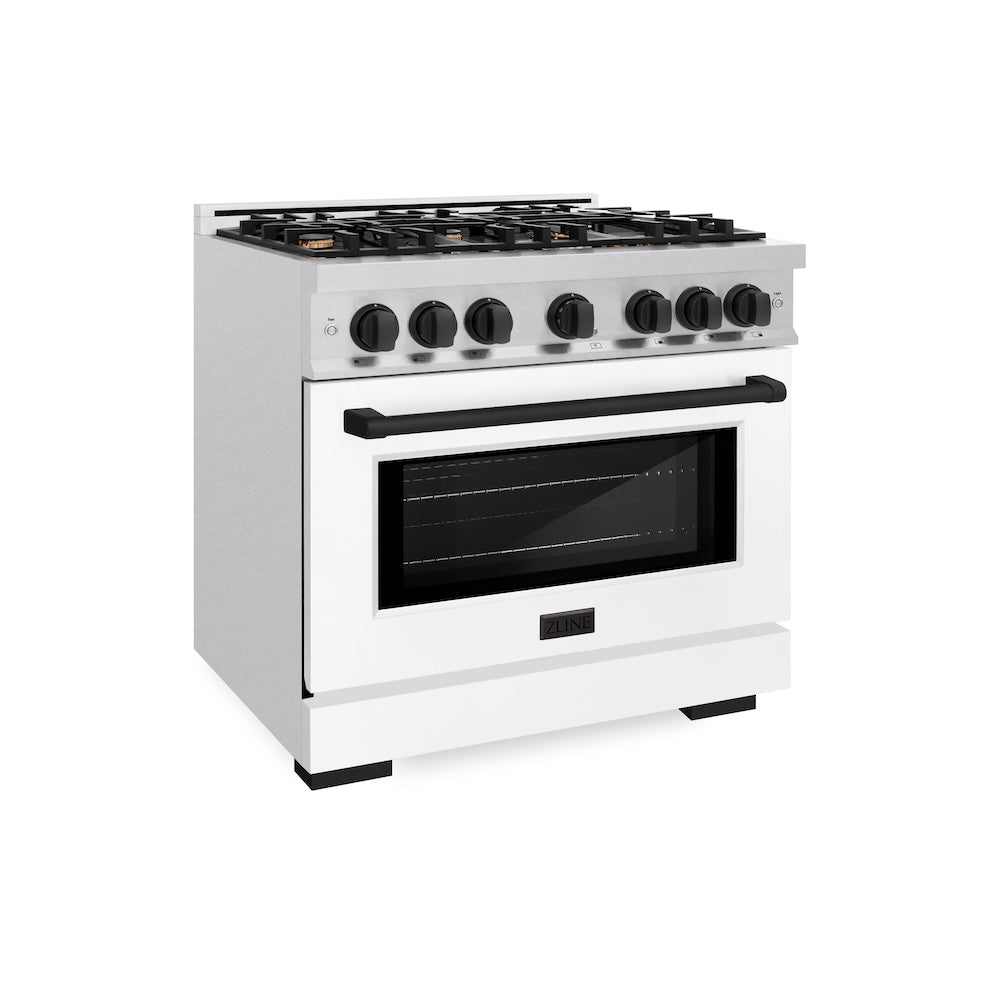 Autograph Edition 36 in. 5.2 cu. ft. Select Dual Fuel Range with 6 Burner Gas Cooktop and Electric Convection Oven - (HDRSZWM36MB) -