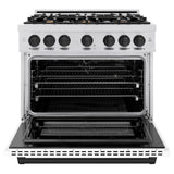 Autograph Edition 36 in. 5.2 cu. ft. Select Dual Fuel Range with 6 Burner Gas Cooktop and Electric Convection Oven - (HDRSZWM36MB) -