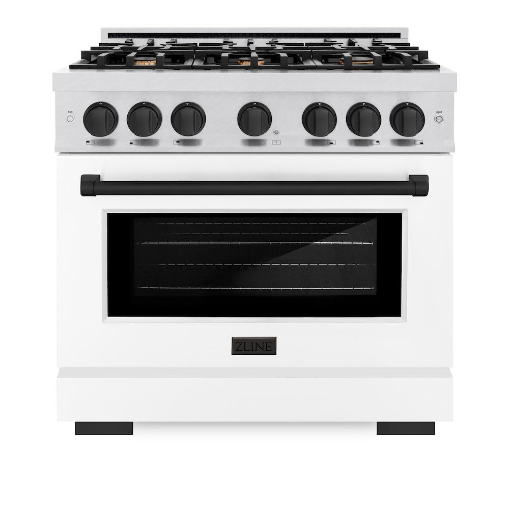 Autograph Edition 36 in. 5.2 cu. ft. Select Dual Fuel Range with 6 Burner Gas Cooktop and Electric Convection Oven - (HDRSZWM36MB) -