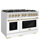 Autograph Edition 48 in. 6.7 cu. ft. Select Double Oven Dual Fuel Range with 8 Burner Gas Cooktop - (HDRSZWM48CB) -
