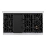 Autograph Edition 48 in. 6.7 cu. ft. Select Double Oven Dual Fuel Range with 8 Burner Gas Cooktop - (HDRZBLM48G) -