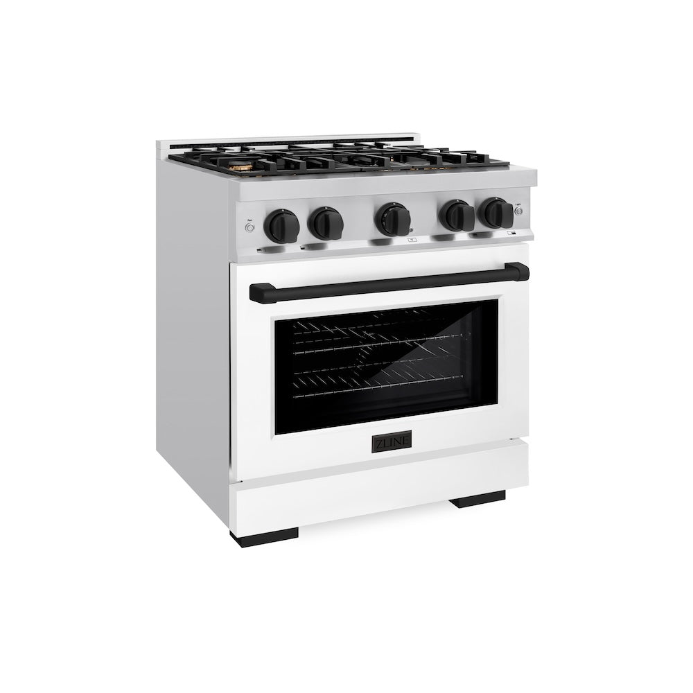 Autograph Edition 30 in. 4.2 cu. ft. Select Dual Fuel Range with 4 Burner Gas Cooktop and Electric Convection Oven - (HDRZWM30MB) -