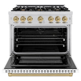 Autograph Edition 36 in. 5.2 cu. ft. Select Dual Fuel Range with 6 Burner Gas Cooktop and Electric Convection Oven - (HDRZWM36CB) -