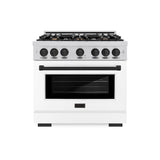 Autograph Edition 36 in. 5.2 cu. ft. Select Dual Fuel Range with 6 Burner Gas Cooktop and Electric Convection Oven - (HDRZWM36MB) -