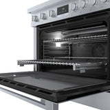 800 Series Dual Fuel Freestanding Range 36" Stainless Steel - (HDS8655U) - BOSCH