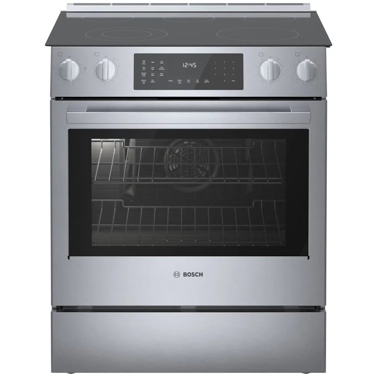 800 Series Electric Slide-in Range 30" Stainless Steel - (HEI8056U) - BOSCH