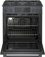 800 Series Gas Slide-in Range 30" Black - (HGI8046UC) - BOSCH