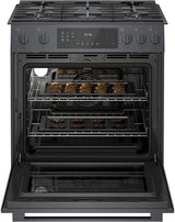 800 Series Gas Slide-in Range 30" Black - (HGI8046UC) - BOSCH