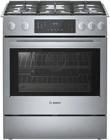 800 Series Gas Slide-in Range 30" Stainless Steel - (HGI8056UC) - BOSCH
