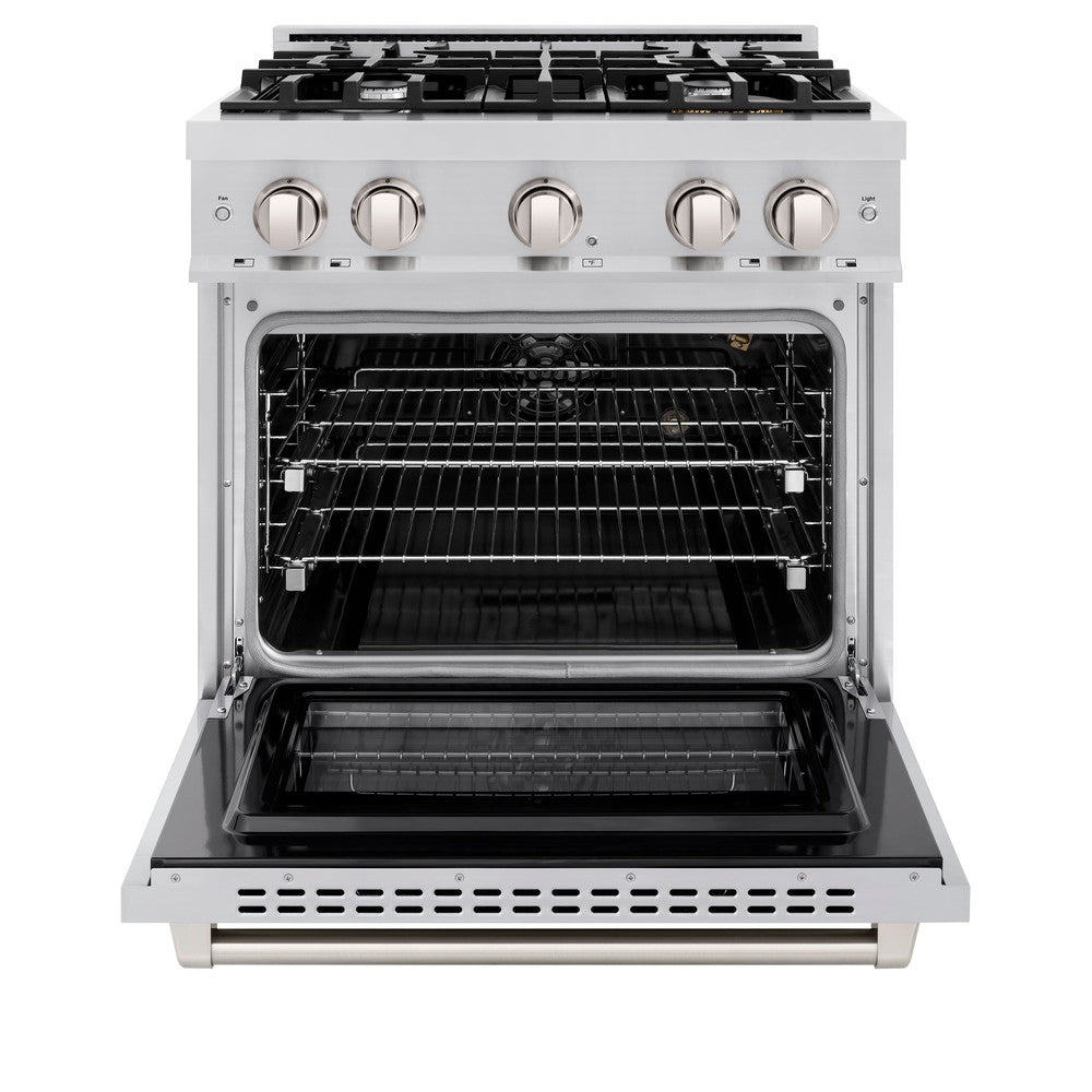 30 in. 4.2 cu. ft. Select Gas Range with 4 Burner Cooktop and Convection Gas Oven - (HGR30) -