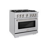 36 in. 5.2 cu. ft. Select Gas Range with 6 Burner Cooktop and Convection Gas Oven - (HGR36) -