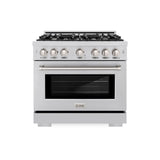 36 in. 5.2 cu. ft. Select Gas Range with 6 Burner Cooktop and Convection Gas Oven - (HGR36) -