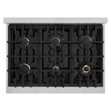 36 in. 5.2 cu. ft. Select Gas Range with 6 Burner Cooktop and Convection Gas Oven - (HGR36) -