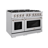 48 in. 6.7 cu. ft. Select Double Oven Gas Range with 8 Burner Cooktop - (HGR48) -
