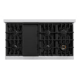 48 in. 6.7 cu. ft. Select Double Oven Gas Range with 8 Burner Cooktop - (HGR48) -