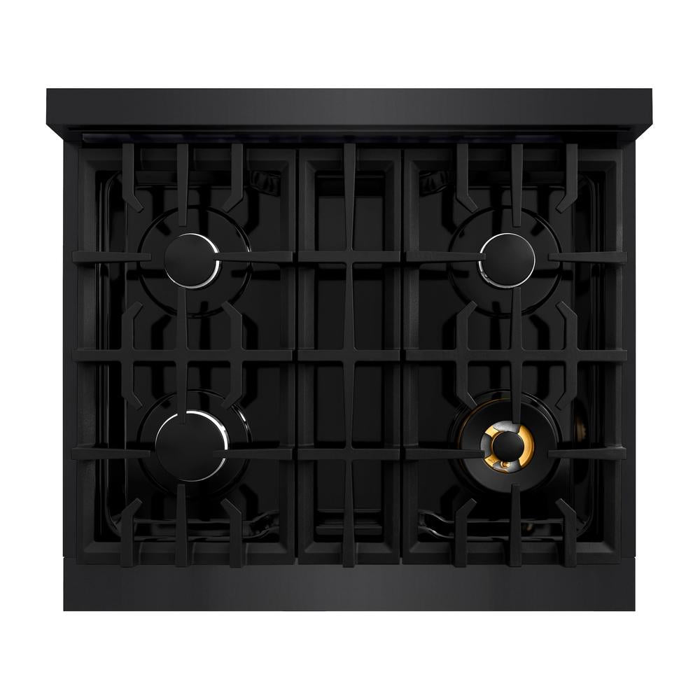 30 in. 4.2 cu. ft. Select Gas Range with 4 Burner Cooktop and Convection Gas Oven - (HGRB30) -