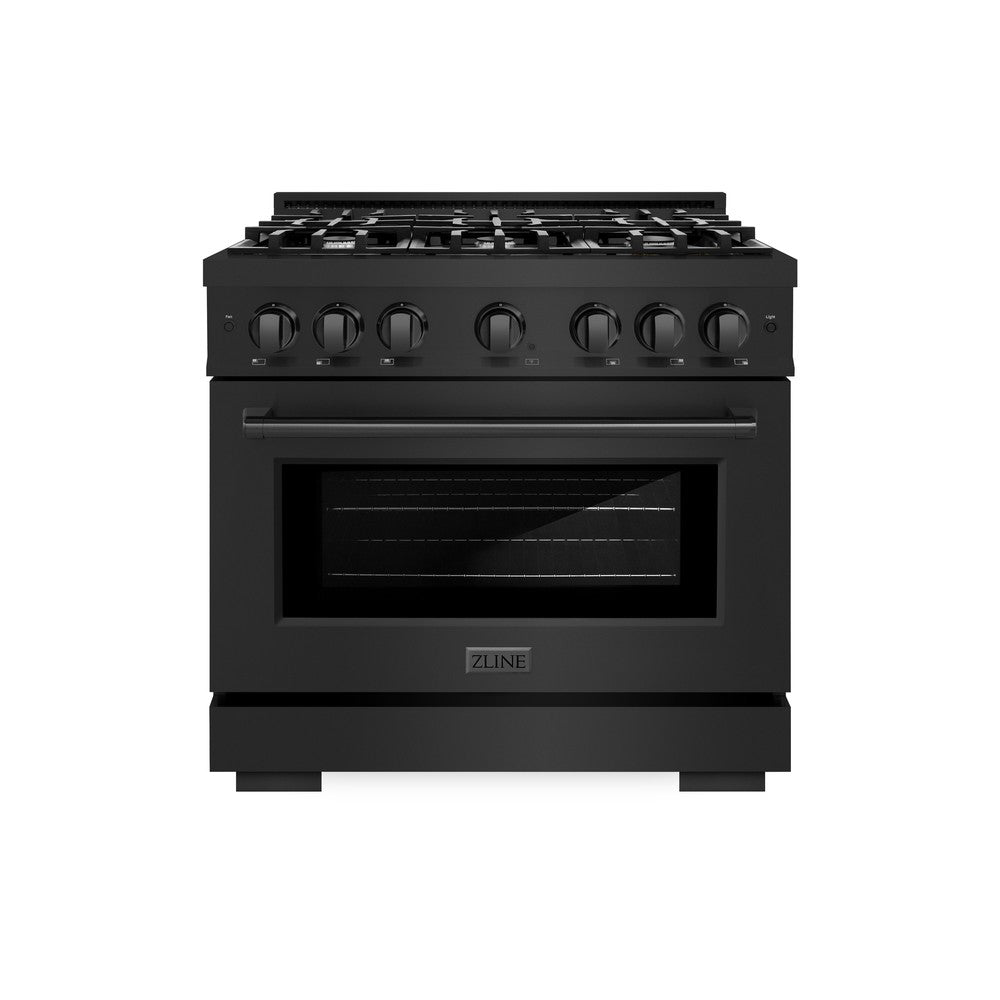 36 in. 5.2 cu. ft. Select Gas Range with 6 Burner Cooktop and Convection Gas Oven - (HGRB36) -
