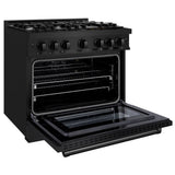 36 in. 5.2 cu. ft. Select Gas Range with 6 Burner Cooktop and Convection Gas Oven - (HGRB36) -