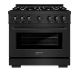 36 in. 5.2 cu. ft. Select Gas Range with 6 Burner Cooktop and Convection Gas Oven - (HGRB36) -