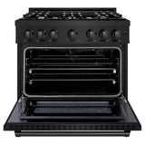 36 in. 5.2 cu. ft. Select Gas Range with 6 Burner Cooktop and Convection Gas Oven - (HGRB36) -