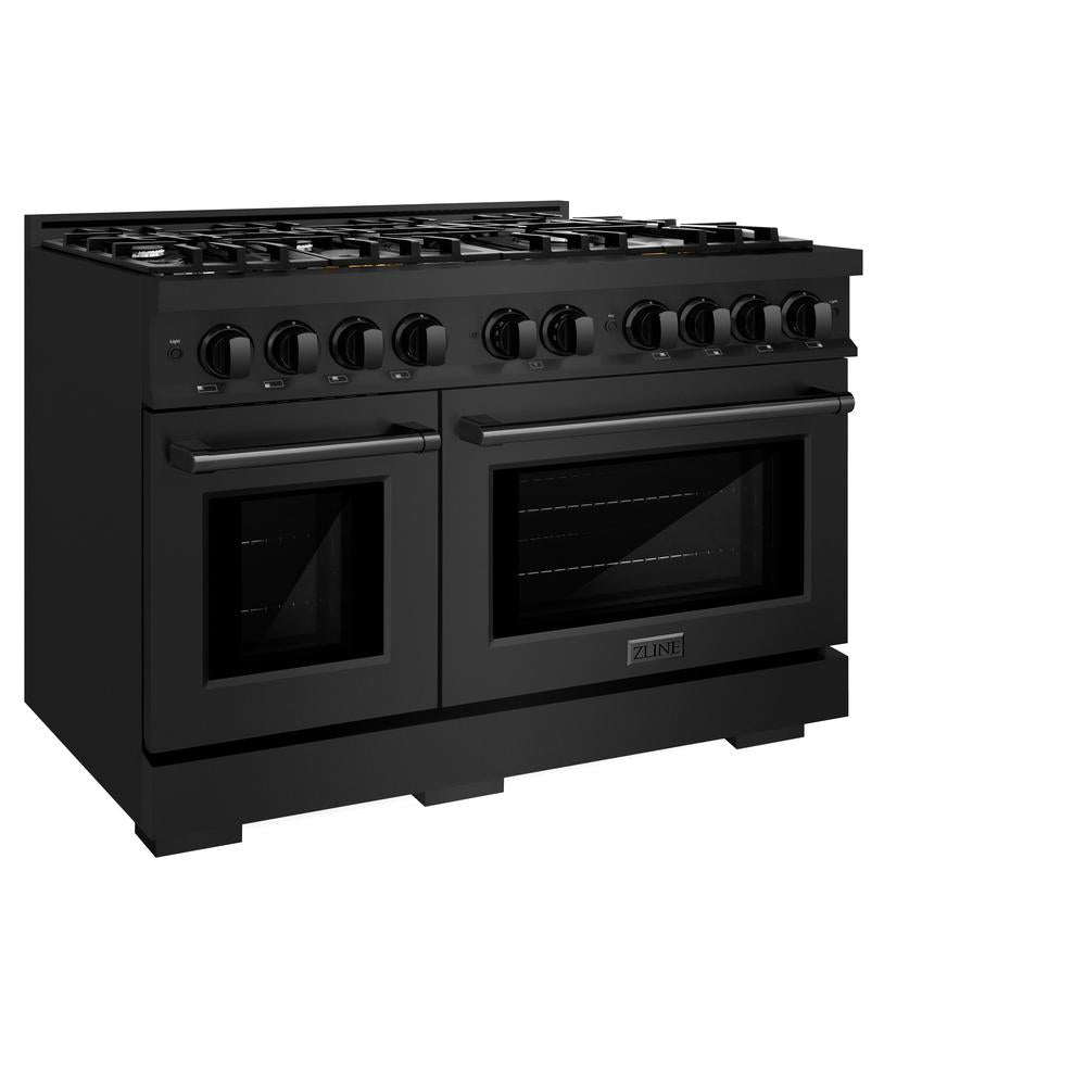 48 in. 6.7 cu. ft. Select Double Oven Gas Range with 8 Burner Cooktop - (HGRB48) -