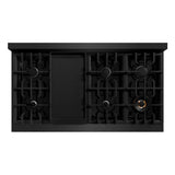 48 in. 6.7 cu. ft. Select Double Oven Gas Range with 8 Burner Cooktop - (HGRB48) -