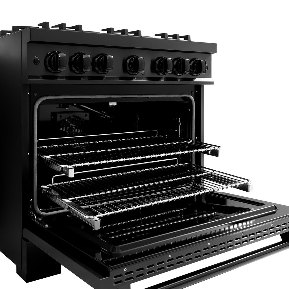 36 in. 5.2 cu. ft. Select Gas Range with Convection Gas Oven - (HGRBBR36) -