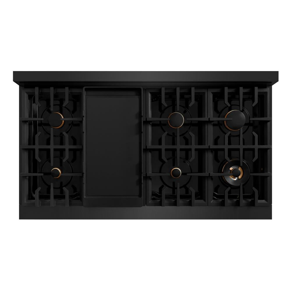 48 in. 6.7 cu. ft. Select Double Oven Gas Range - (HGRBBR48) -