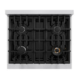 30 in. 4.2 cu. ft. Select Gas Range with 4 Burner Cooktop and Convection Gas Oven - (HGRBLM30) -