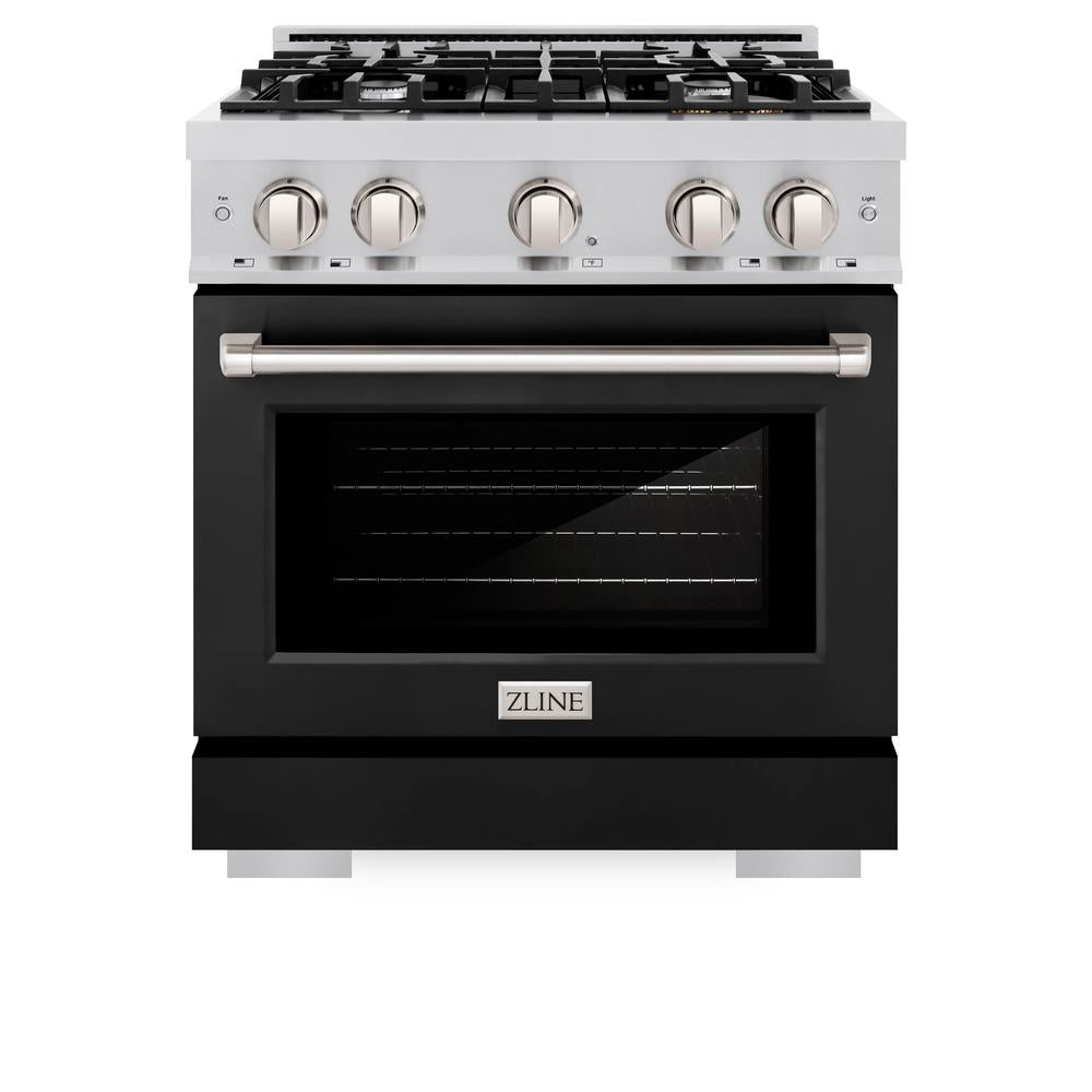 30 in. 4.2 cu. ft. Select Gas Range with 4 Burner Cooktop and Convection Gas Oven - (HGRBLM30) -