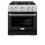 30 in. 4.2 cu. ft. Select Gas Range with 4 Burner Cooktop and Convection Gas Oven - (HGRBLM30) -