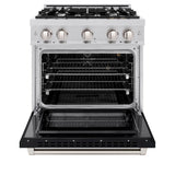 30 in. 4.2 cu. ft. Select Gas Range with 4 Burner Cooktop and Convection Gas Oven - (HGRBLM30) -