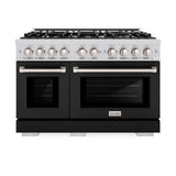 48 in. 6.7 cu. ft. Select Double Oven Gas Range with 8 Burner Cooktop - (HGRBLM48) -