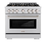 36 in. 5.2 cu. ft. Select Gas Range with Convection Gas Oven - (HGRBR36) -