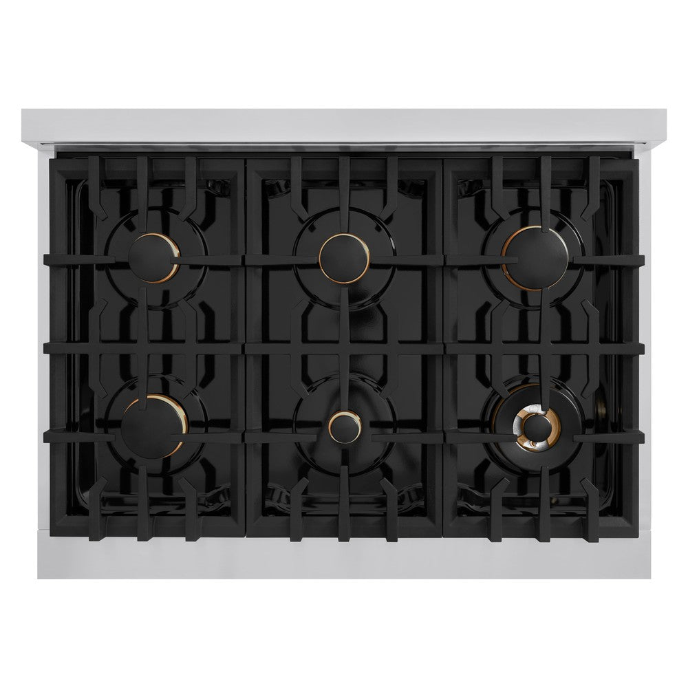 36 in. 5.2 cu. ft. Select Gas Range with Convection Gas Oven - (HGRBR36) -