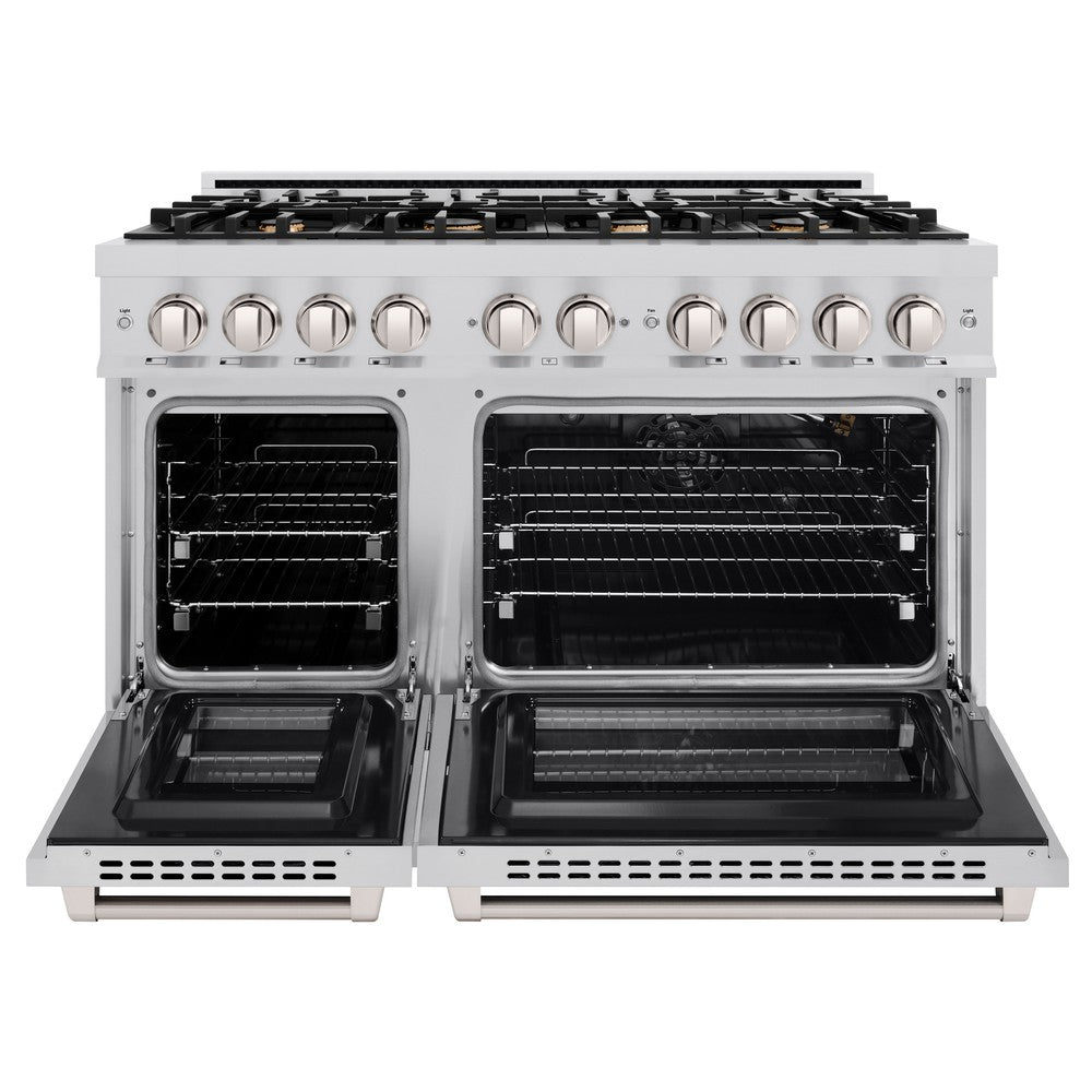 48 in. 6.7 cu. ft. Select Double Oven Gas Range - (HGRBR48) -