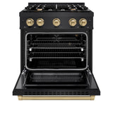 Autograph Edition 30 in. 4.2 cu. ft. Select Gas Range with 4 Burner Cooktop and Convection Gas Oven - (HGRBZ30CB) -