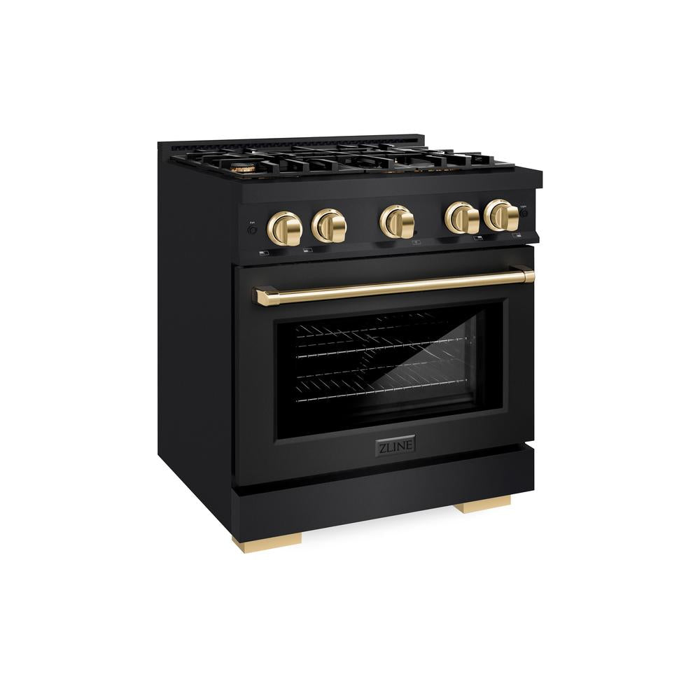 Autograph Edition 30 in. 4.2 cu. ft. Select Gas Range with 4 Burner Cooktop and Convection Gas Oven - (HGRBZ30G) -