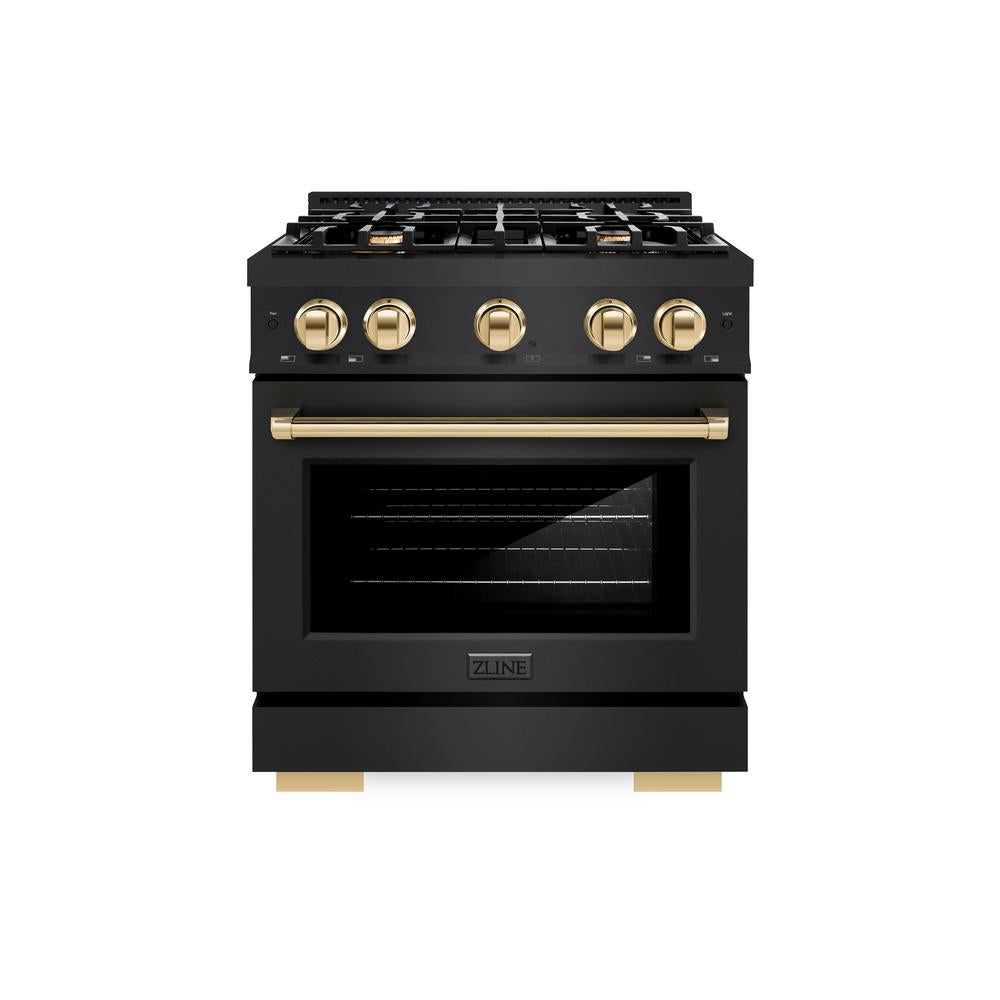 Autograph Edition 30 in. 4.2 cu. ft. Select Gas Range with 4 Burner Cooktop and Convection Gas Oven - (HGRBZ30G) -