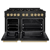 Autograph Edition 48 in. 6.7 cu. ft. Select Double Oven Gas Range with 8 Burner Cooktop - (HGRBZ48CB) -