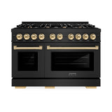 Autograph Edition 48 in. 6.7 cu. ft. Select Double Oven Gas Range with 8 Burner Cooktop - (HGRBZ48G) -