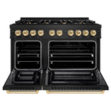 Autograph Edition 48 in. 6.7 cu. ft. Select Double Oven Gas Range with 8 Burner Cooktop - (HGRBZ48G) -