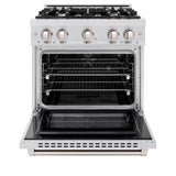 30 in. 4.2 cu. ft. Select Gas Range with 4 Burner Cooktop and Convection Gas Oven - (HGRS30) -