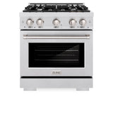 30 in. 4.2 cu. ft. Select Gas Range with 4 Burner Cooktop and Convection Gas Oven - (HGRS30) -