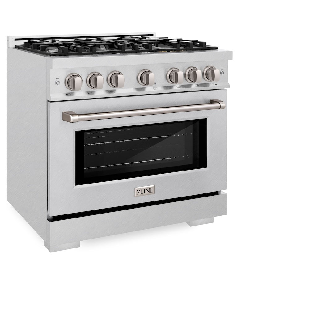 36 in. 5.2 cu. ft. Select Gas Range with 6 Burner Cooktop and Convection Gas Oven - (HGRS36) -