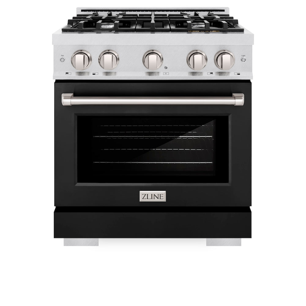 30 in. 4.2 cu. ft. Select Gas Range with 4 Burner Cooktop and Convection Gas Oven - (HGRSBLM30) -