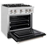 30 in. 4.2 cu. ft. Select Gas Range with 4 Burner Cooktop and Convection Gas Oven - (HGRSBLM30) -