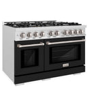 48 in. 6.7 cu. ft. Select Double Oven Gas Range with 8 Burner Cooktop - (HGRSBLM48) -