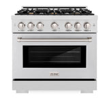 36 in. 5.2 cu. ft. Select Gas Range with Convection Gas Oven - (HGRSBR36) -